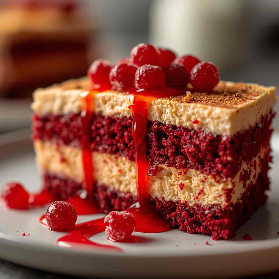 Christmas Red Velvet Cheesecake 2 Christmas Red Velvet Cheesecake