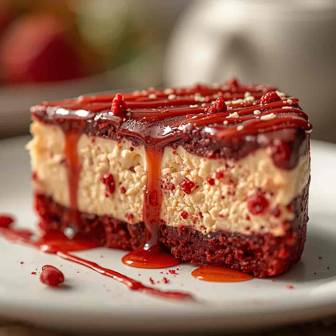 Red Velvet White Chocolate Cheesecake