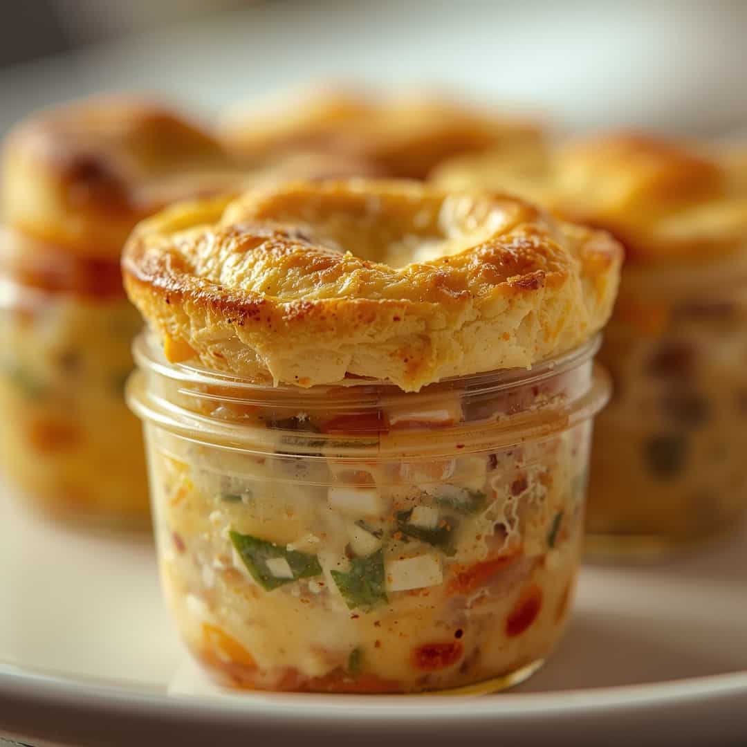 chicken pot pie in a jar