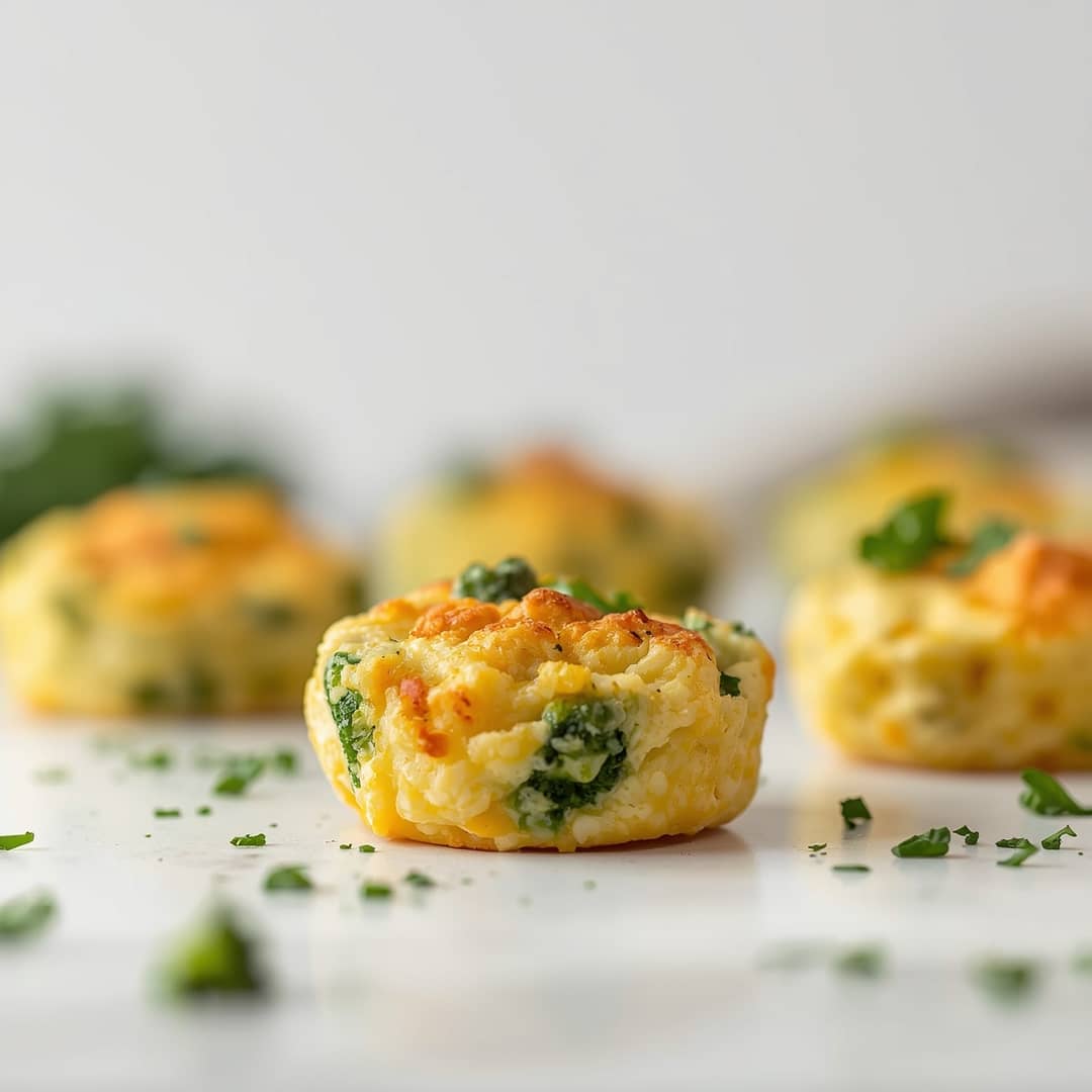 Baked Egg Bites Broccoli Cheddar