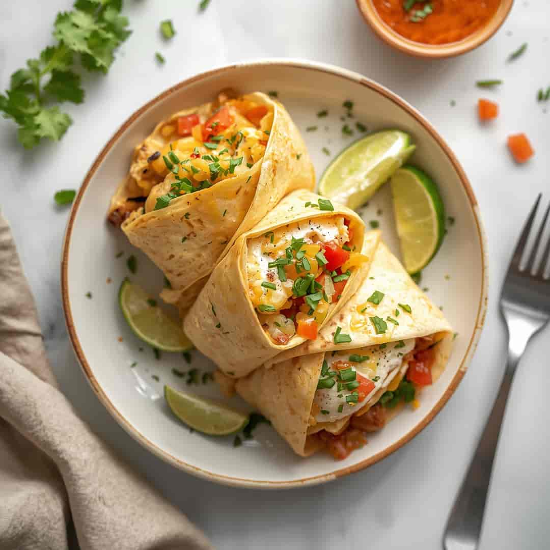 Best Cheesy Garlic Chicken Wraps