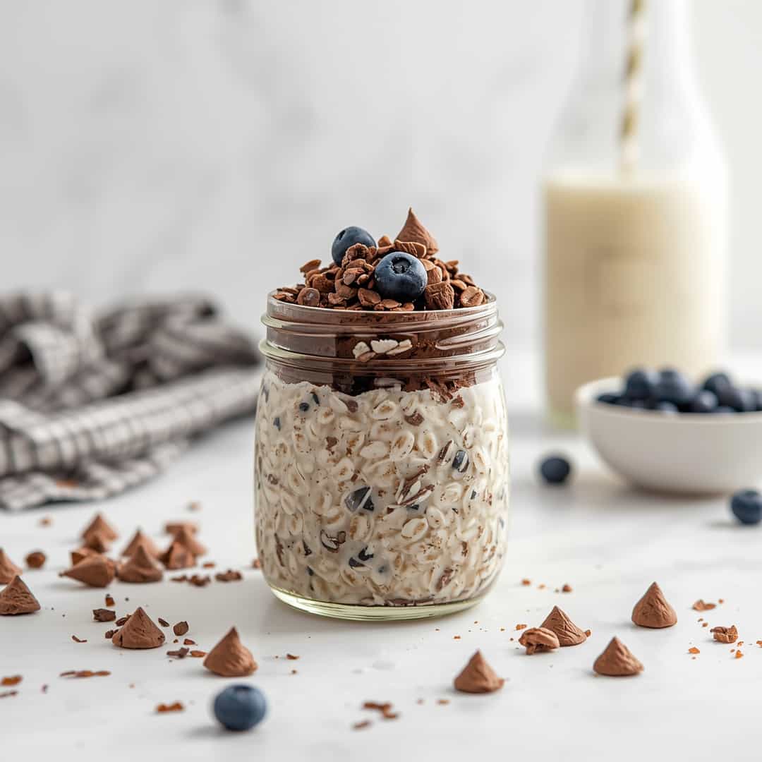 Best Healthy Brownie Batter Overnight Oats