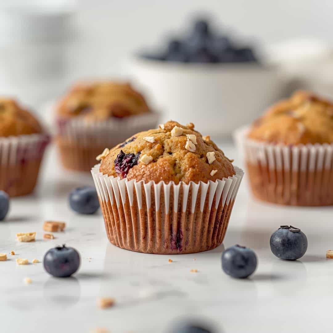 Blueberry Cream Cheese Protein Muffins 2 Blueberry Cream Cheese Protein Muffins