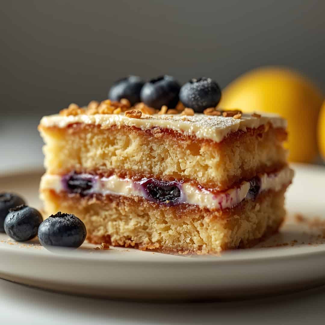 Blueberry Lemon Layer Cake
