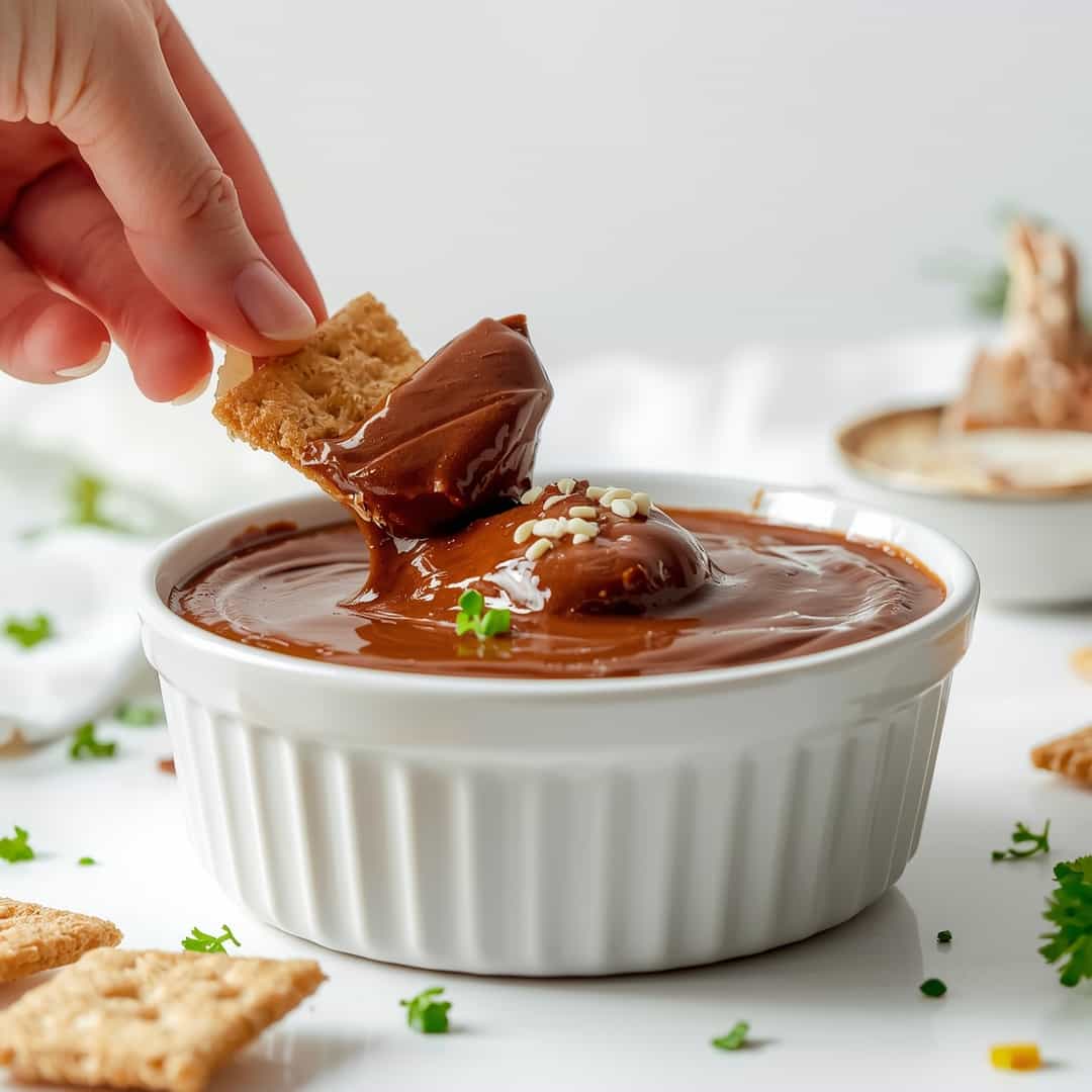 Brownie Batter Football Dip