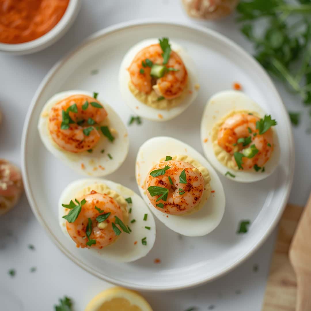 Cajun Shrimp Deviled Eggs