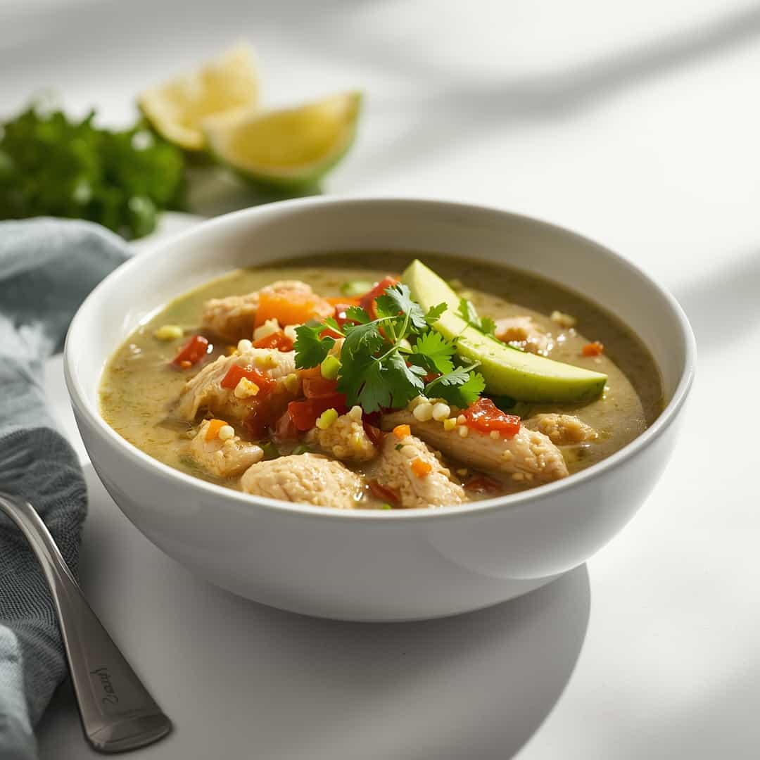 Chicken Pozole Verde 2 Chicken Pozole Verde