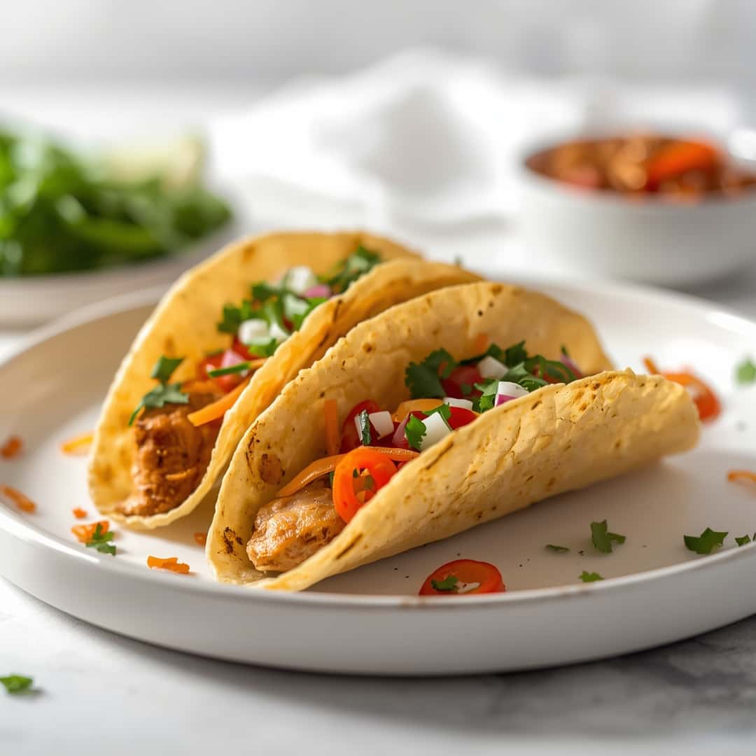 Chicken Wonton Tacos