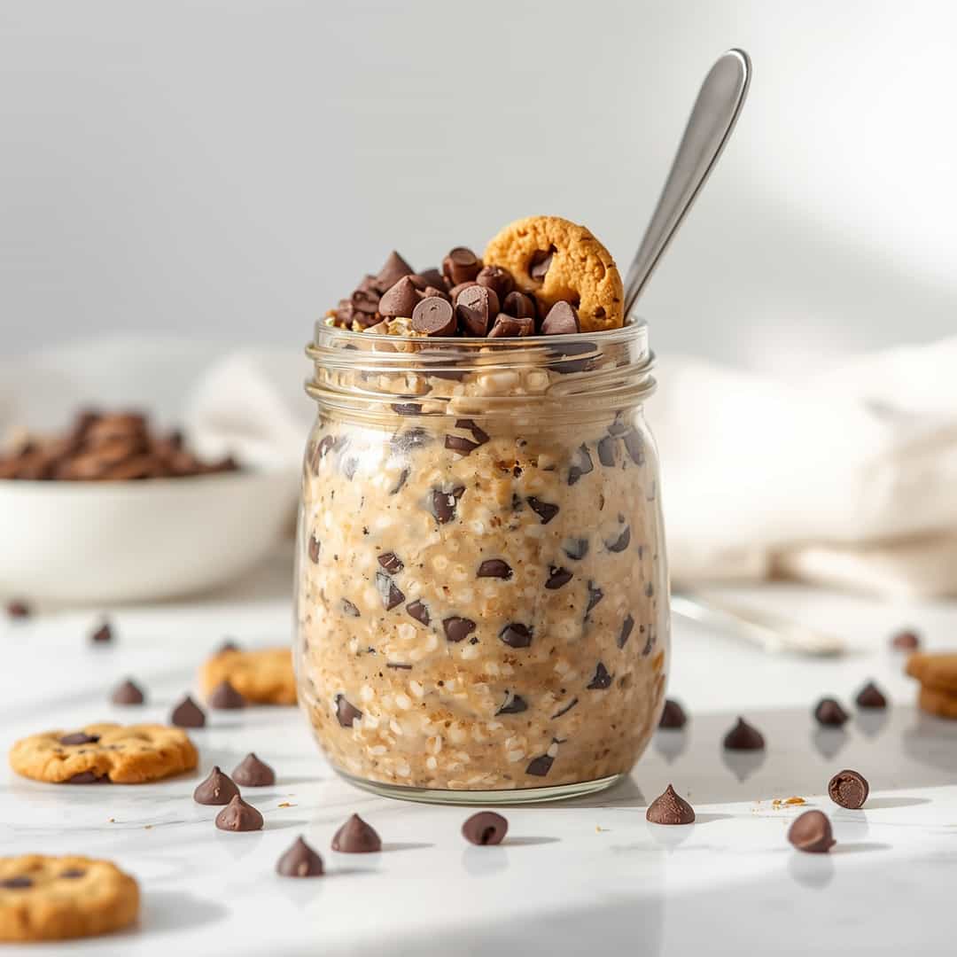 Chocolate Chip Cookie Dough Overnight Oats