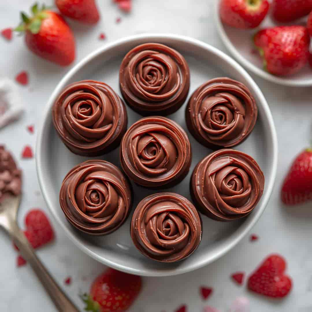 Chocolate Covered Strawberry Roses Valentine's Day 2 Chocolate Covered Strawberry Roses Valentine's Day