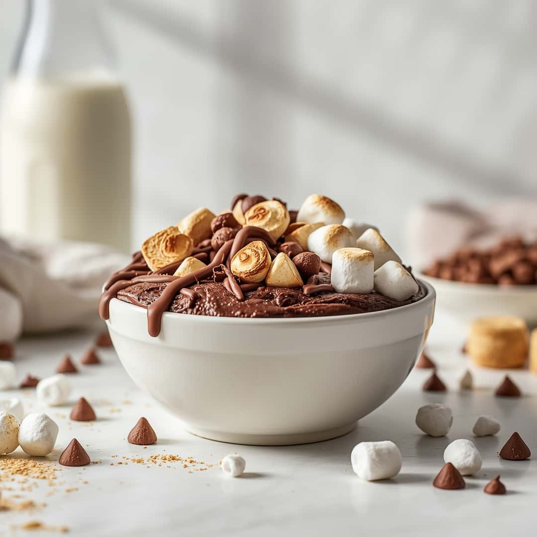 Chocolate Protein S'mores Bowl