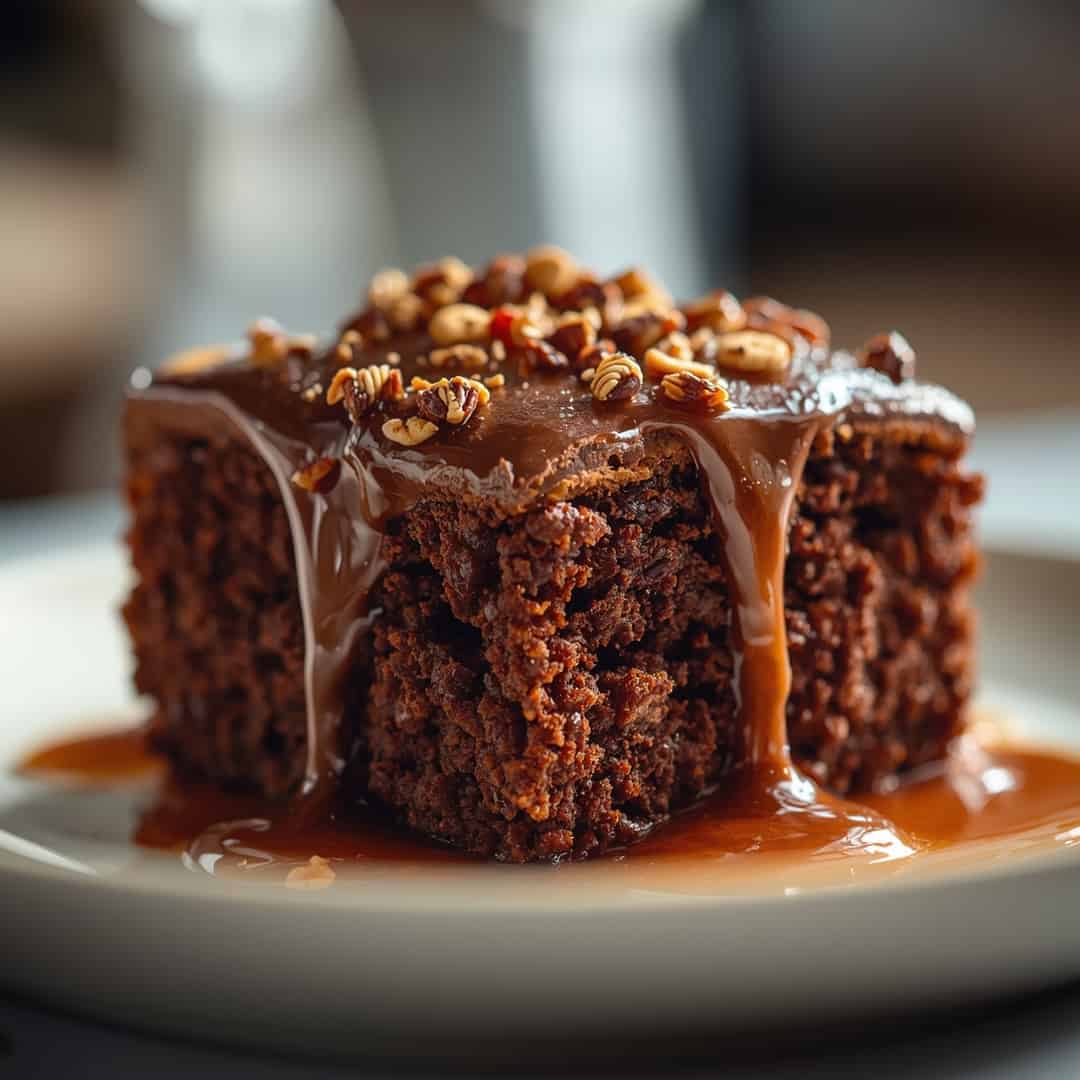 Chocolate Turtle Cake 2 Chocolate Turtle Cake