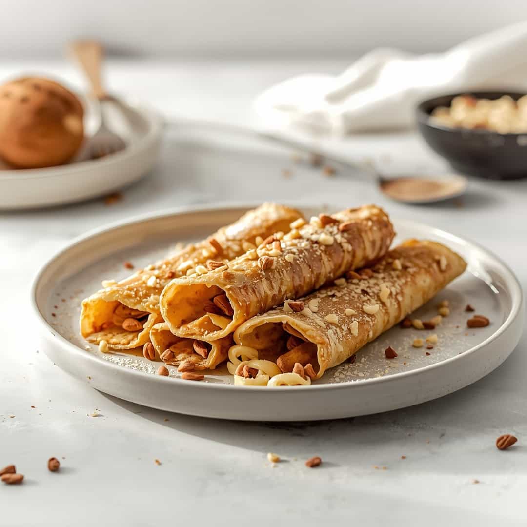Cinnamon Roll Protein Crepes 2 Cinnamon Roll Protein Crepes