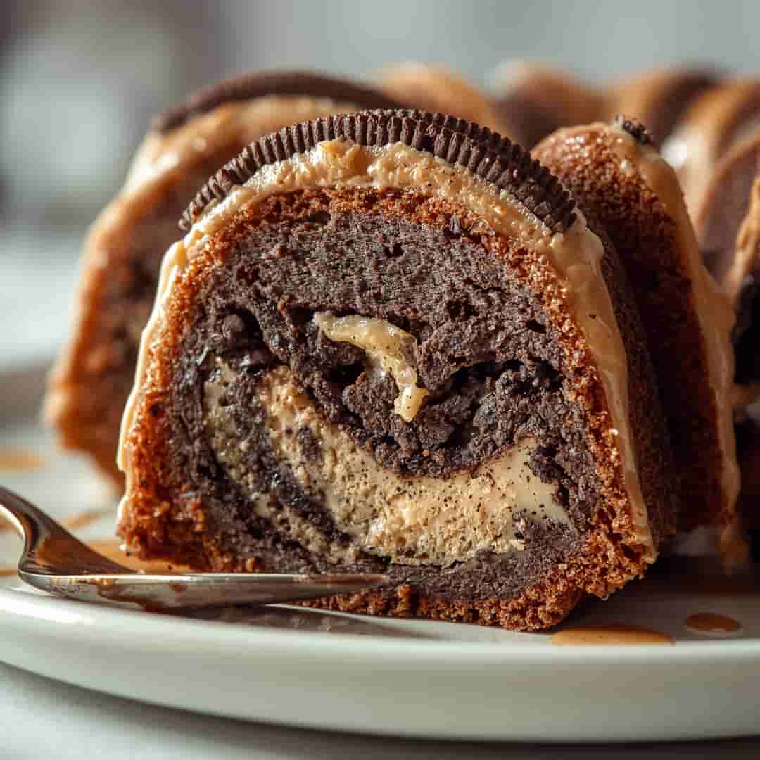 Cookies Cream Oreo Bundt Cake