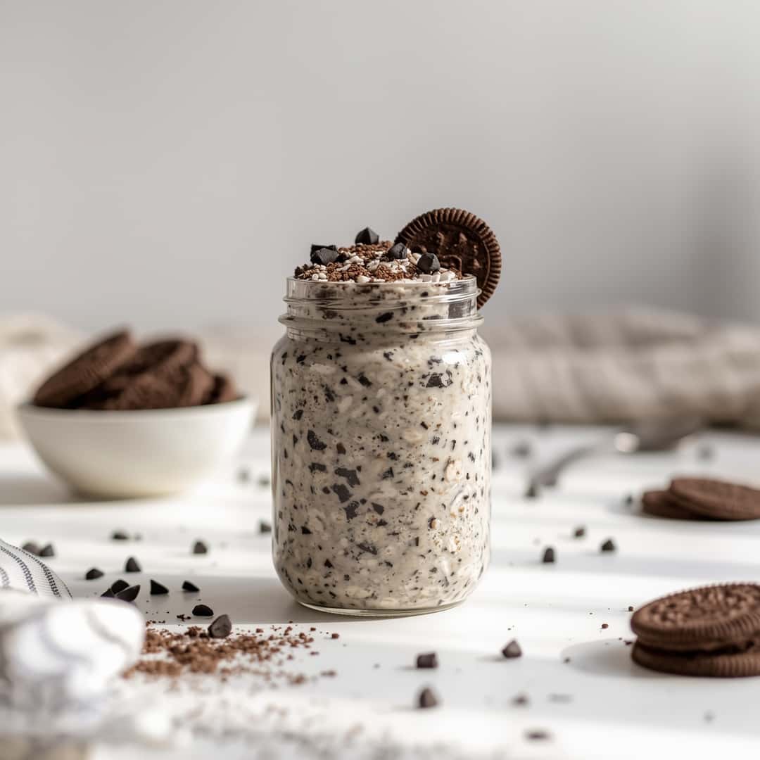 Cookies and Cream Overnight Oats