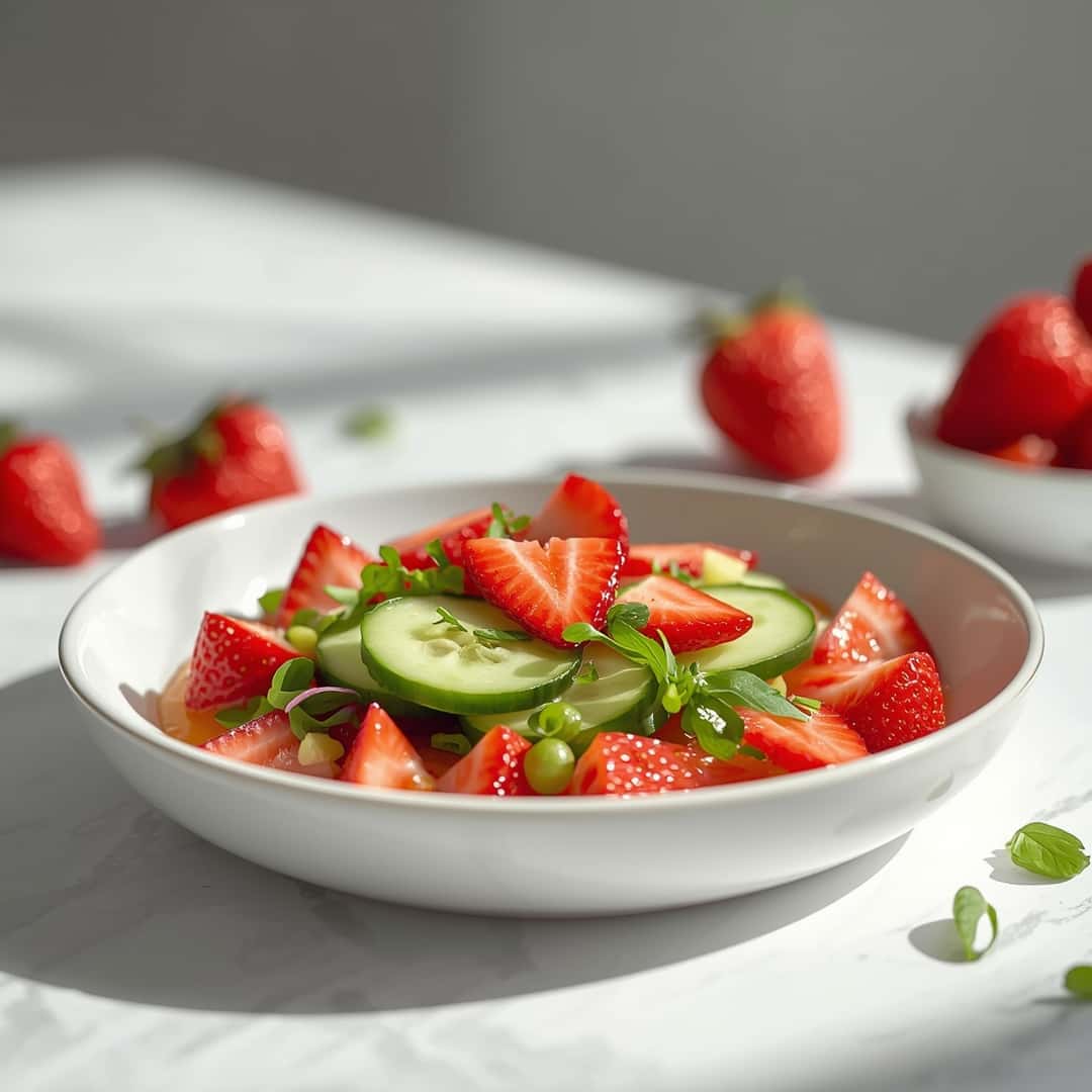 Cozy Cucumber Strawberry Salad