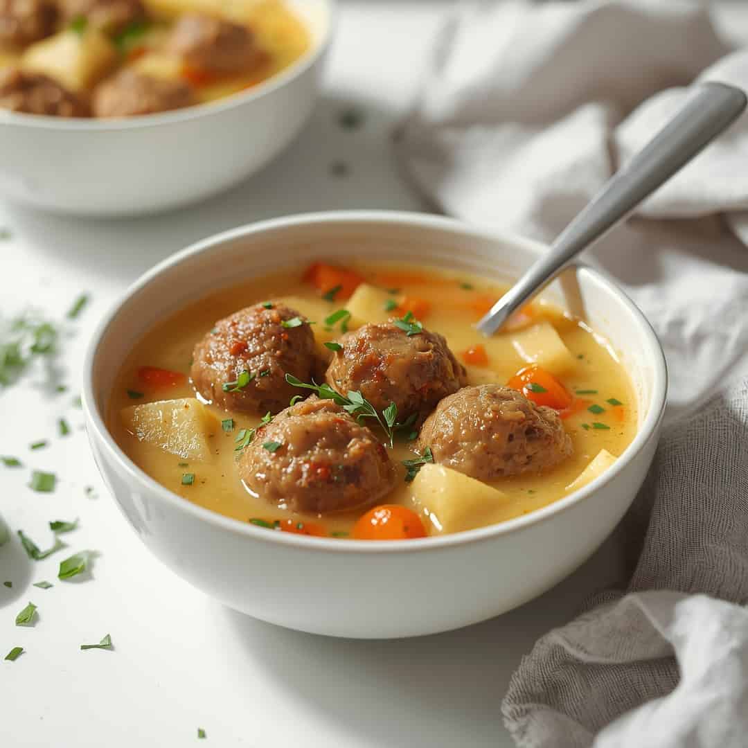 Cozy Swedish Meatball Soup