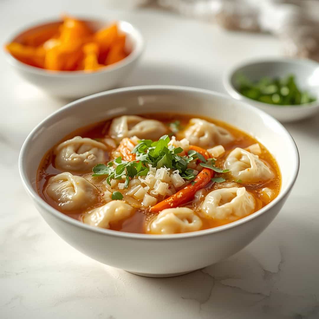 Cozy Thai Potsticker Soup 2 Cozy Thai Potsticker Soup