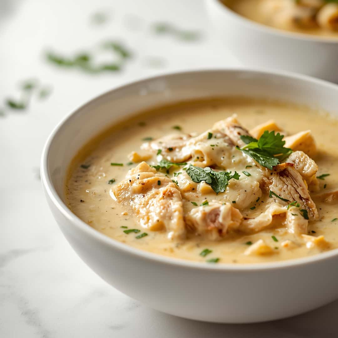Creamy Chicken Parmesan Soup 2 Creamy Chicken Parmesan Soup