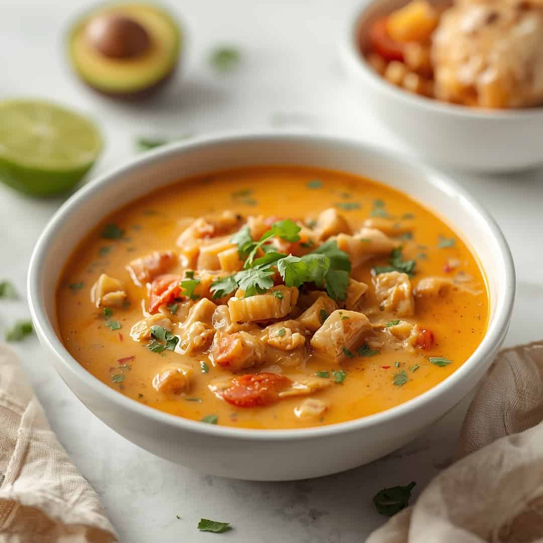 Creamy Chicken Tortilla Soup Recipe