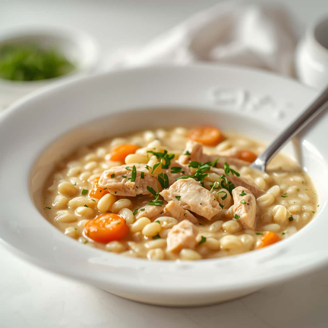 Creamy Chicken and Rice Soup 2 Creamy Chicken and Rice Soup