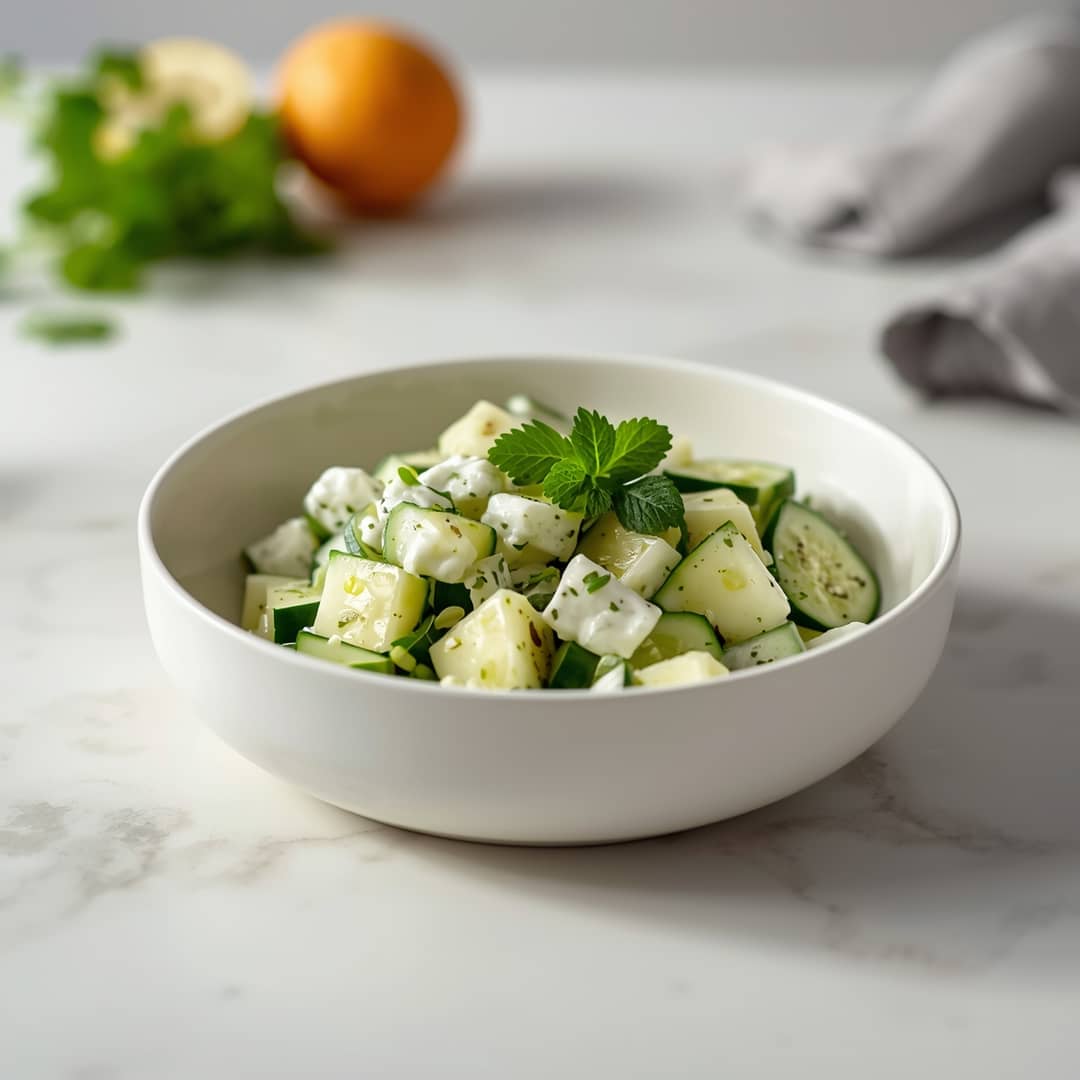 Creamy Cucumber Herb Salad