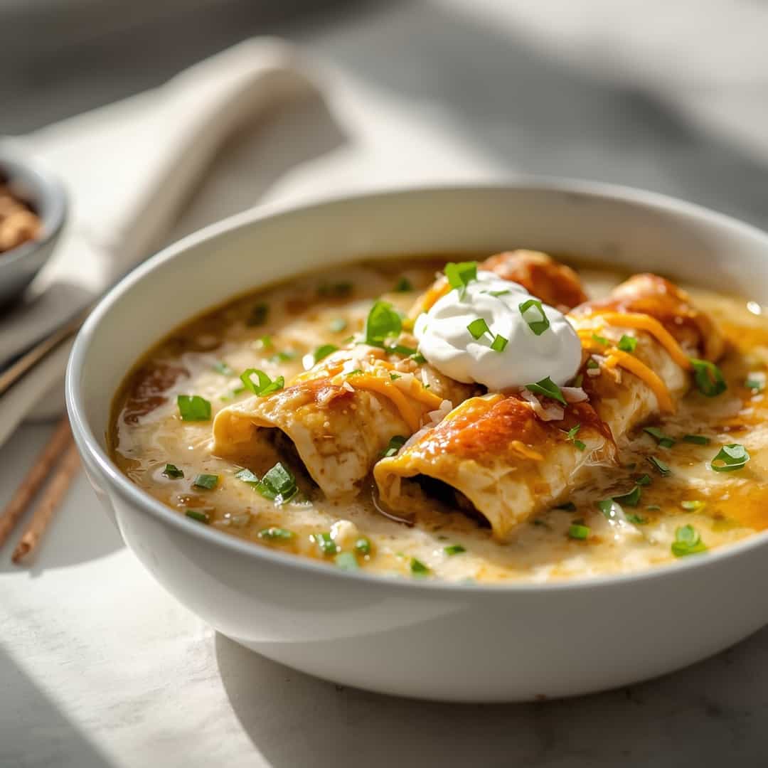 Creamy Green Enchiladas Chicken Soup
