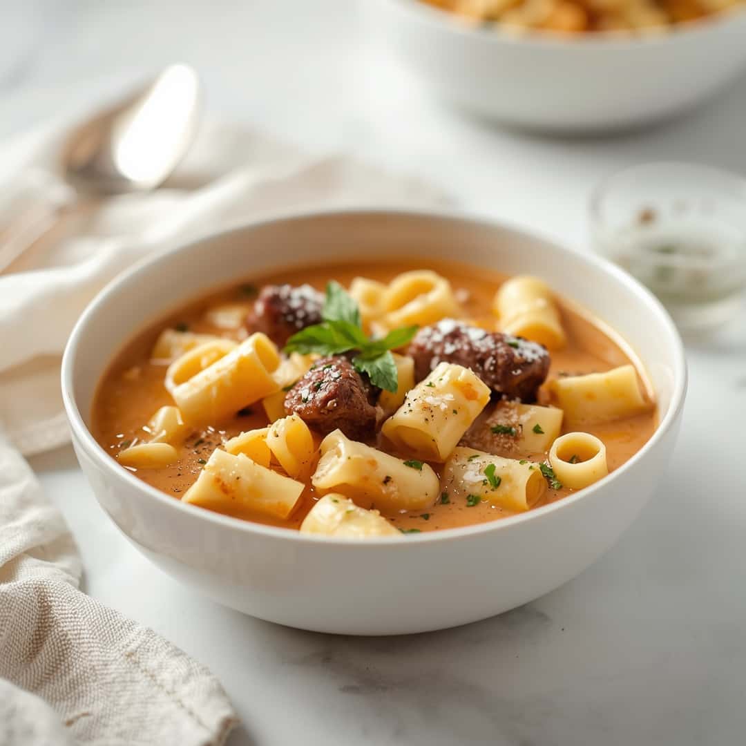 Creamy Parmesan Italian Sausage Ditalini Soup 2 Creamy Parmesan Italian Sausage Ditalini Soup