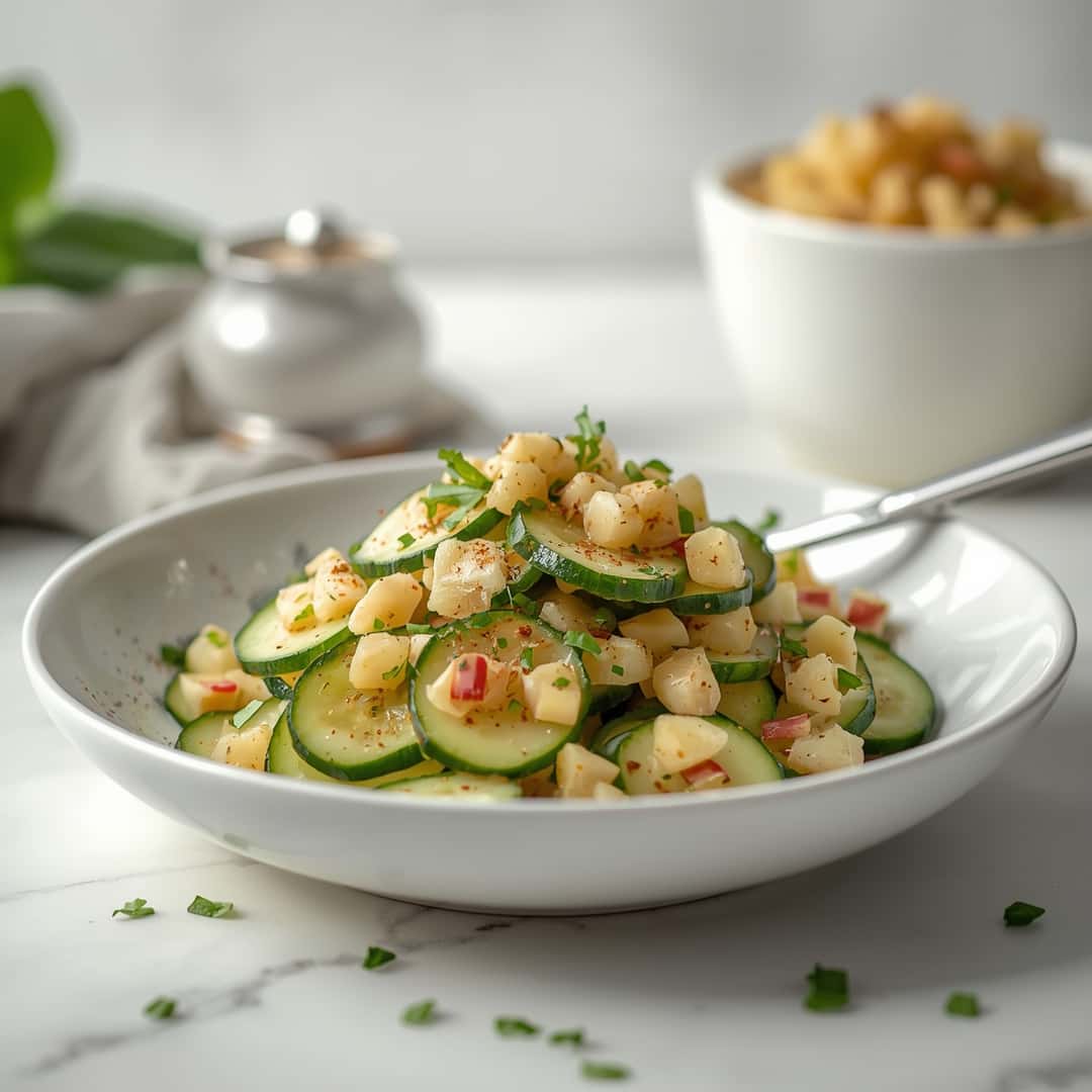 Crunchy Garlic Cucumber Salad