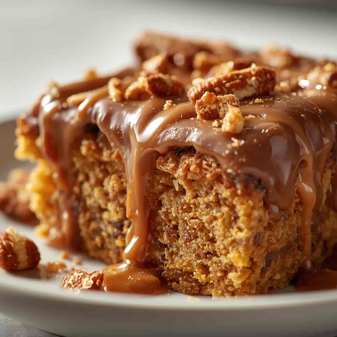 Decadent Snickers Cake