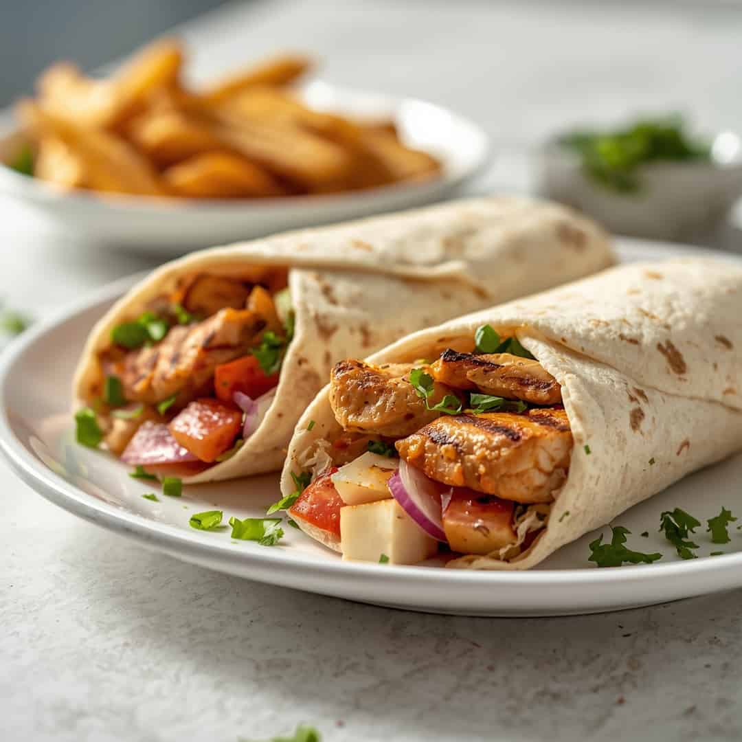Delicious Grilled Chicken Wraps 2 Delicious Grilled Chicken Wraps