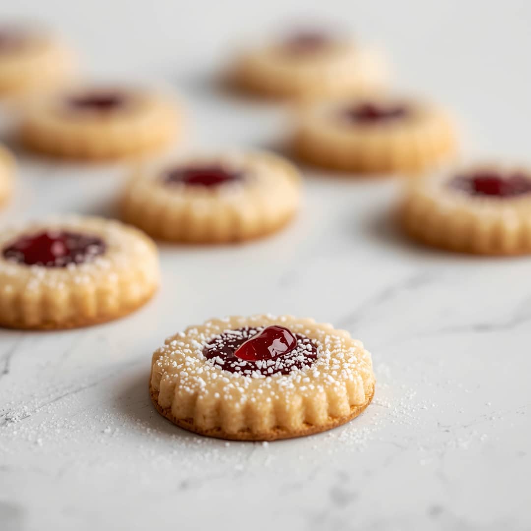 Easy Almond Linzer Cookies