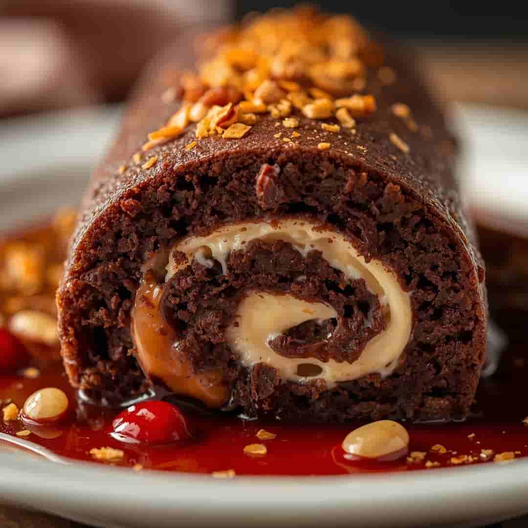 Easy Chocolate Yule Log Cake