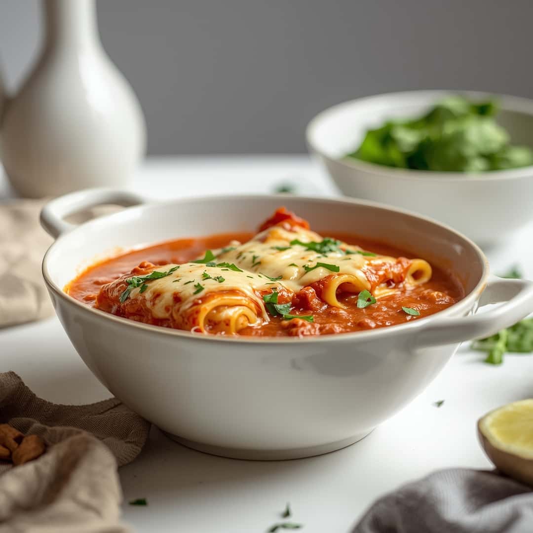 Easy Creamy Lasagna Soup