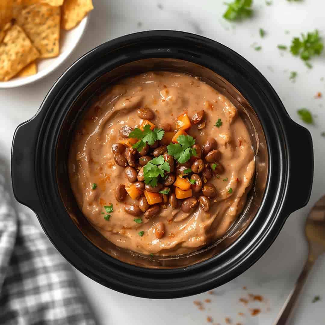 Easy Crockpot Bean Dip 2 Easy Crockpot Bean Dip