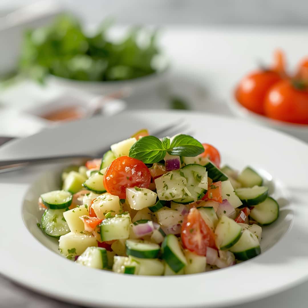 Easy German Cucumber Salad