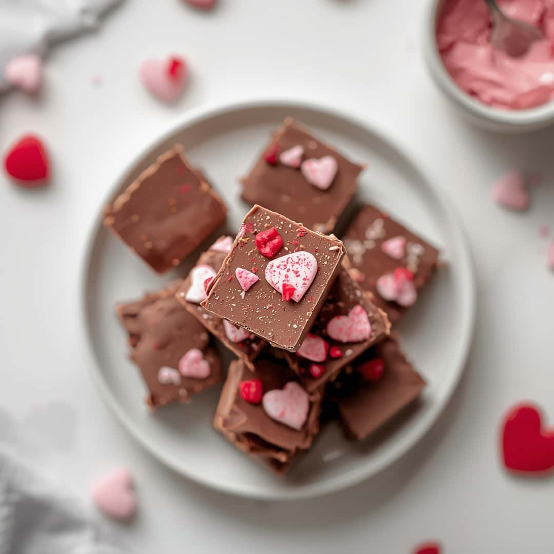 Easy Homemade Valentine's Day Fudge 2 Easy Homemade Valentine's Day Fudge