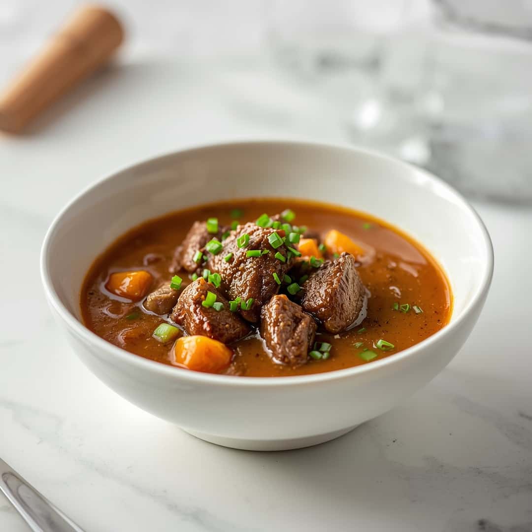 French Onion Beef Short Rib Soup