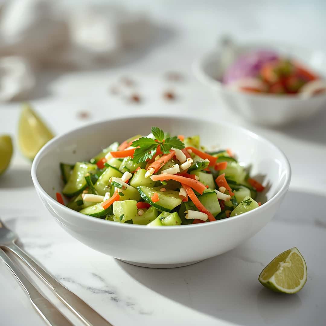 Fresh Zesty Easy Asian Cucumber Salad