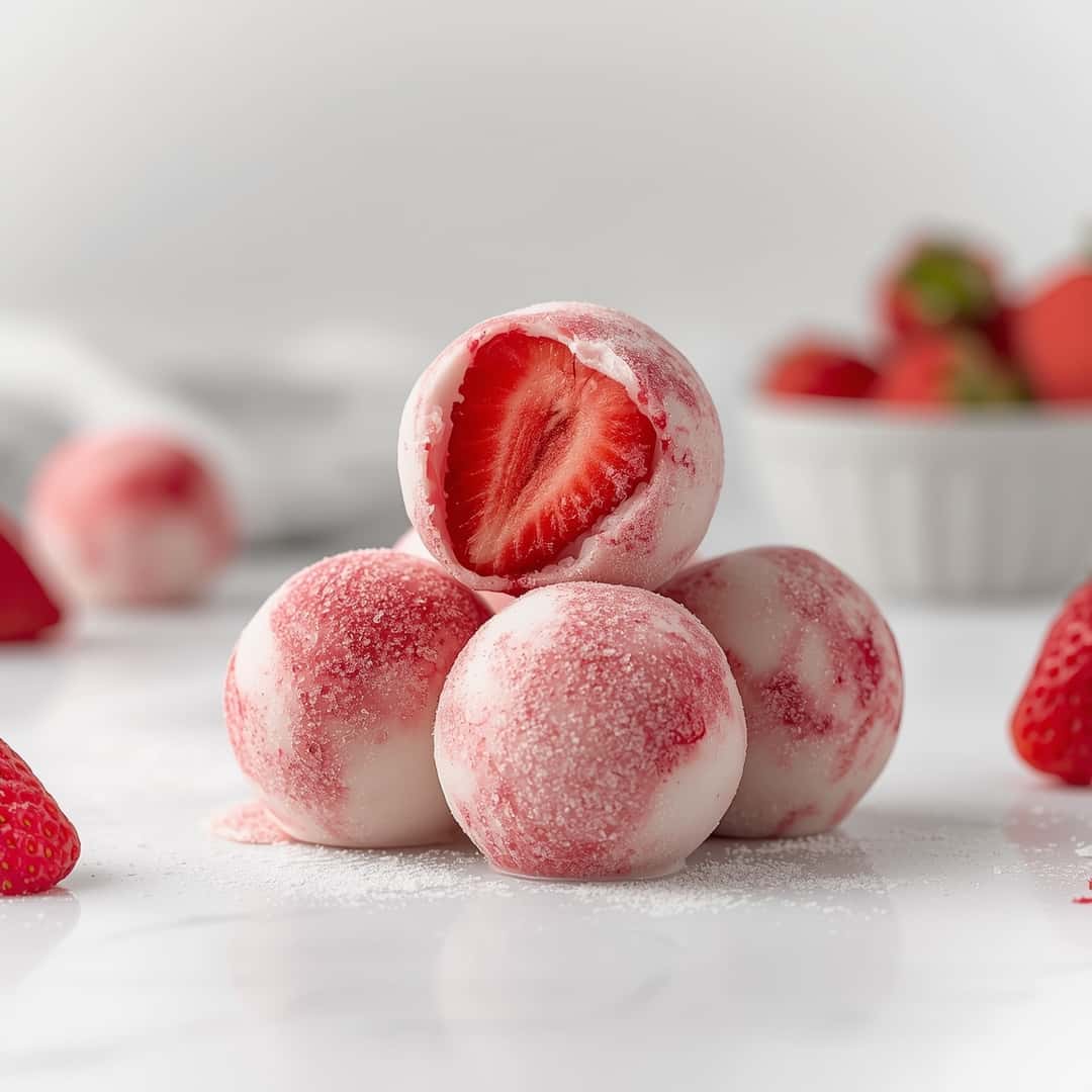 Frozen Strawberry Yogurt Bites Recipe