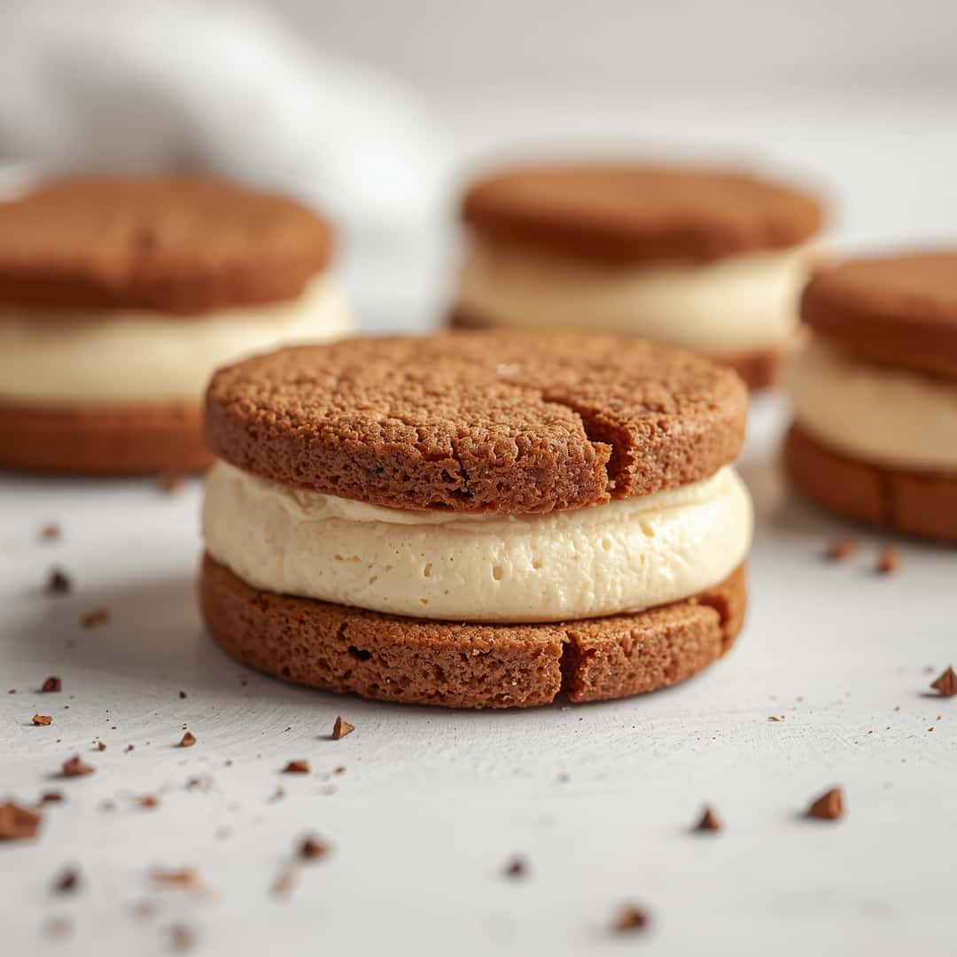 Gingerbread Cream Cheese Cookie Sandwiches Soft Spiced 2 Gingerbread Cream Cheese Cookie Sandwiches Soft Spiced