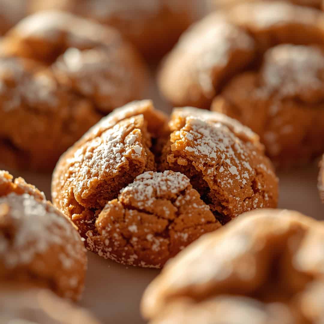 Gingerbread Crinkle Cookies