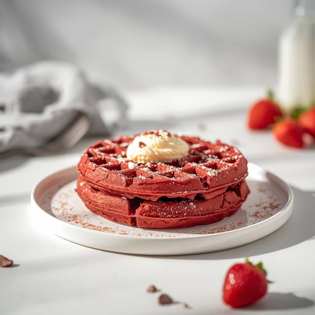 Gluten Free Red Velvet Waffles 2 Gluten Free Red Velvet Waffles