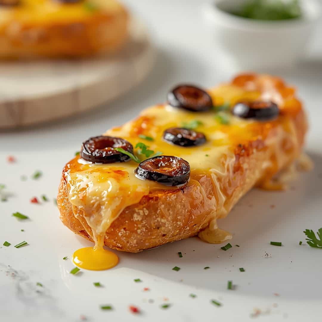 Gooey Olive Cheese Bread Easy Cheesy Irresistibly Delicious