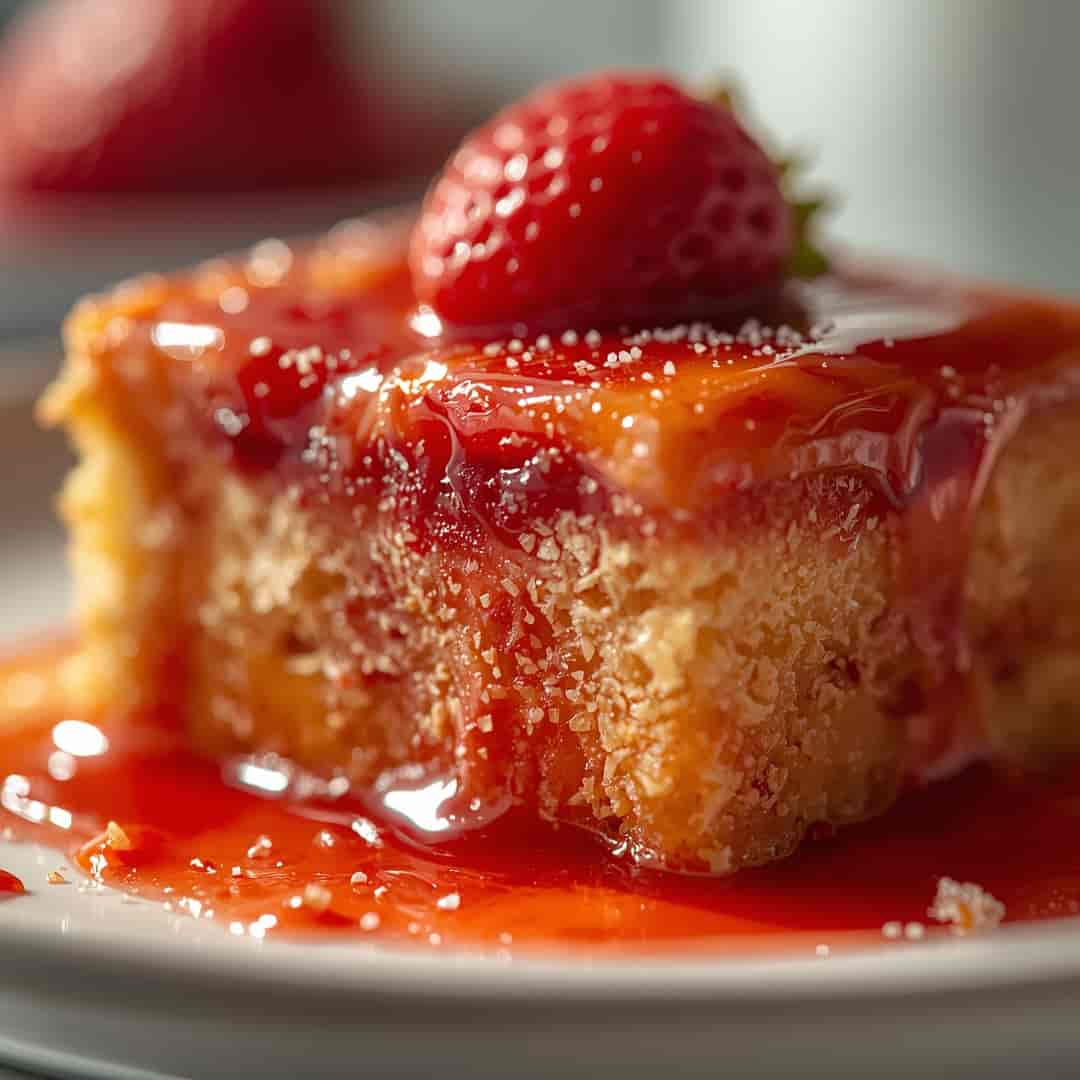 Gooey Strawberry Earthquake Cake