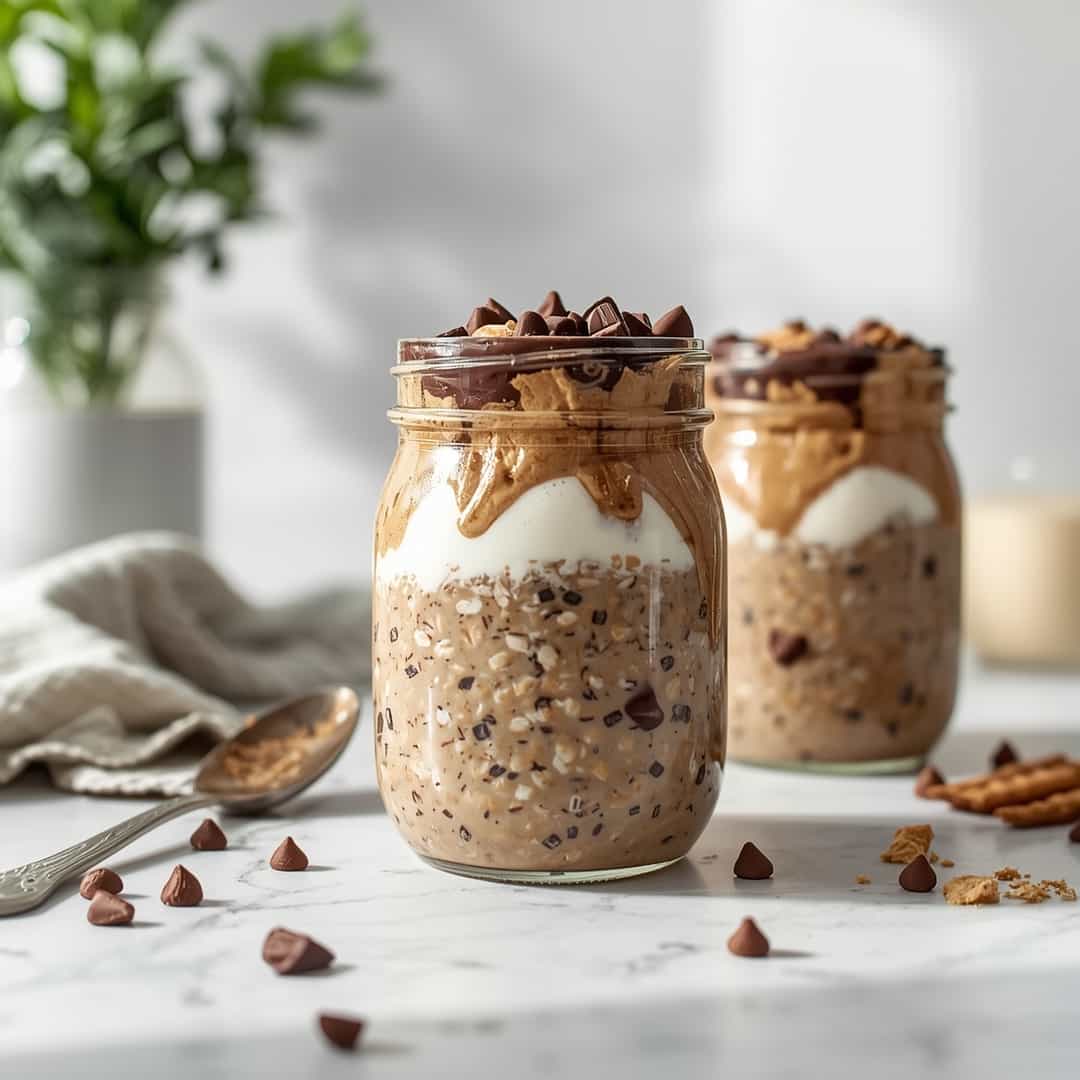 Guilt Free Peanut Butter Chocolate Overnight Oats 2 Guilt Free Peanut Butter Chocolate Overnight Oats