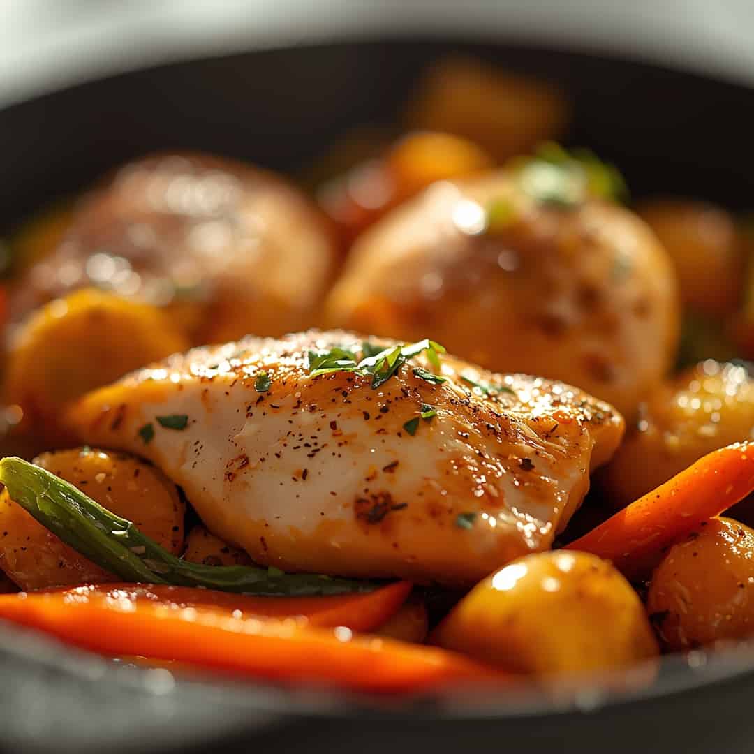 Healthy Chicken Vegetable Skillet 2 Healthy Chicken Vegetable Skillet