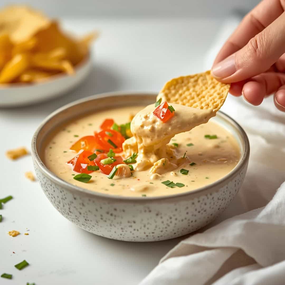 Healthy High Protein Cottage Cheese Queso