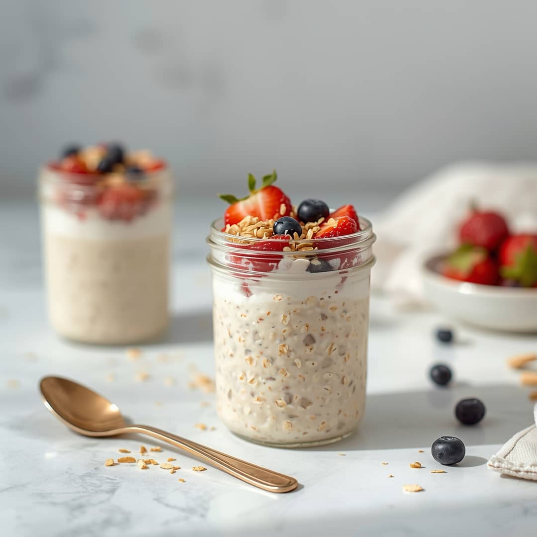 Healthy Overnight Oats Without Yogurt 2 Healthy Overnight Oats Without Yogurt