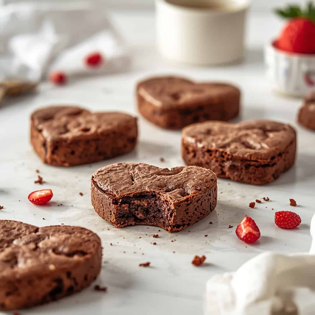 Heart Shaped Brownies